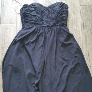 Black strapless dress